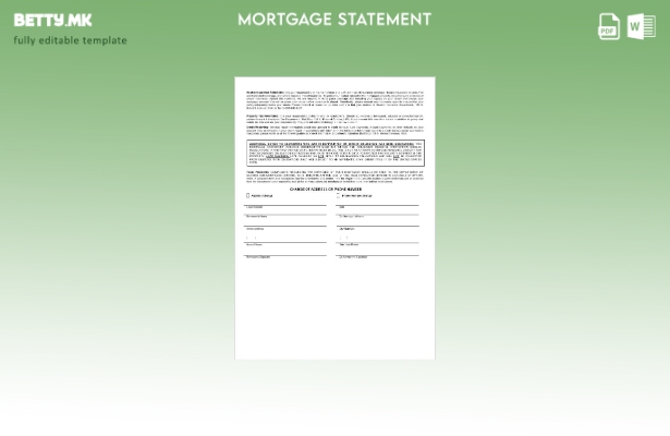 модерен стил USA MidFlorida Credit Union извод за хипотека од банка во шаблон  1